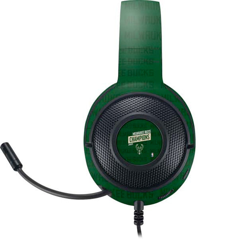 NBA Milwaukee Bucks 2021 Champions Razer Kraken X Skin
